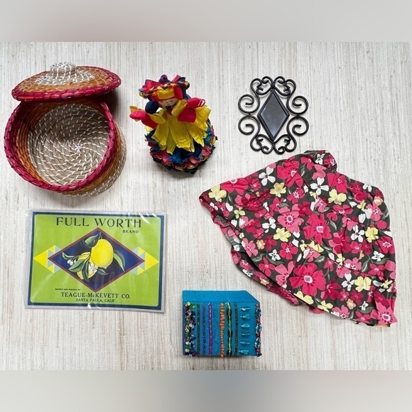 TABLEAU OLDE CALI.. 6 HandChosen OBJECTS - Picture 3 of 5